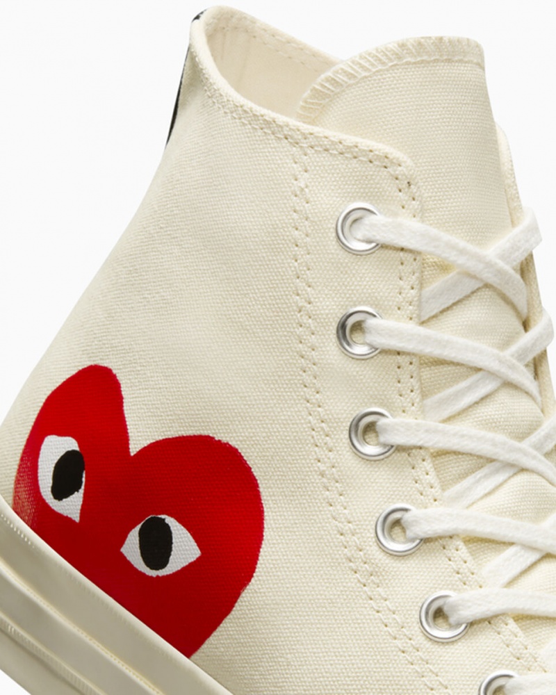 Converse Converse x Comme des Garçons PLAY Chuck 70 Blanche Rouge  | BYQ-2182581