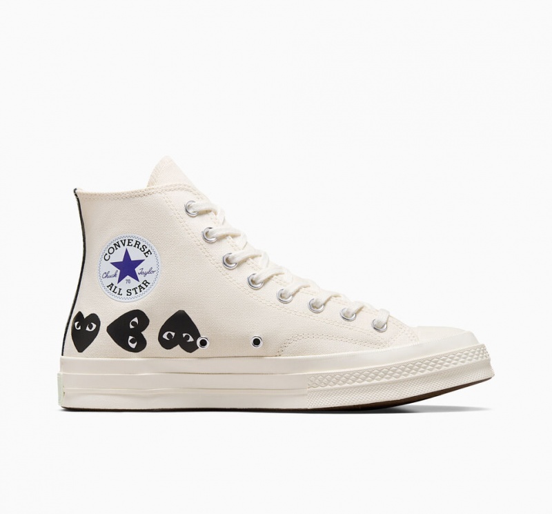 Converse Converse x Comme des Garçons PLAY Chuck 70 Multi Heart Noir  | JUR-0825577