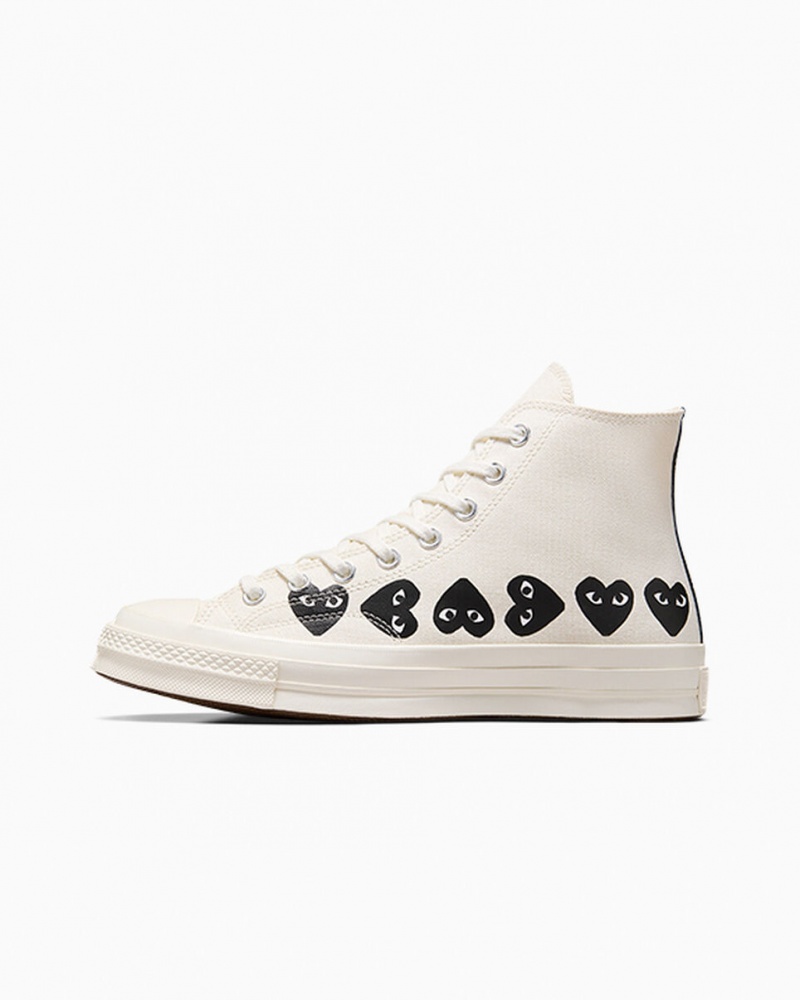 Converse Converse x Comme des Garçons PLAY Chuck 70 Multi Heart Noir  | JUR-0825577