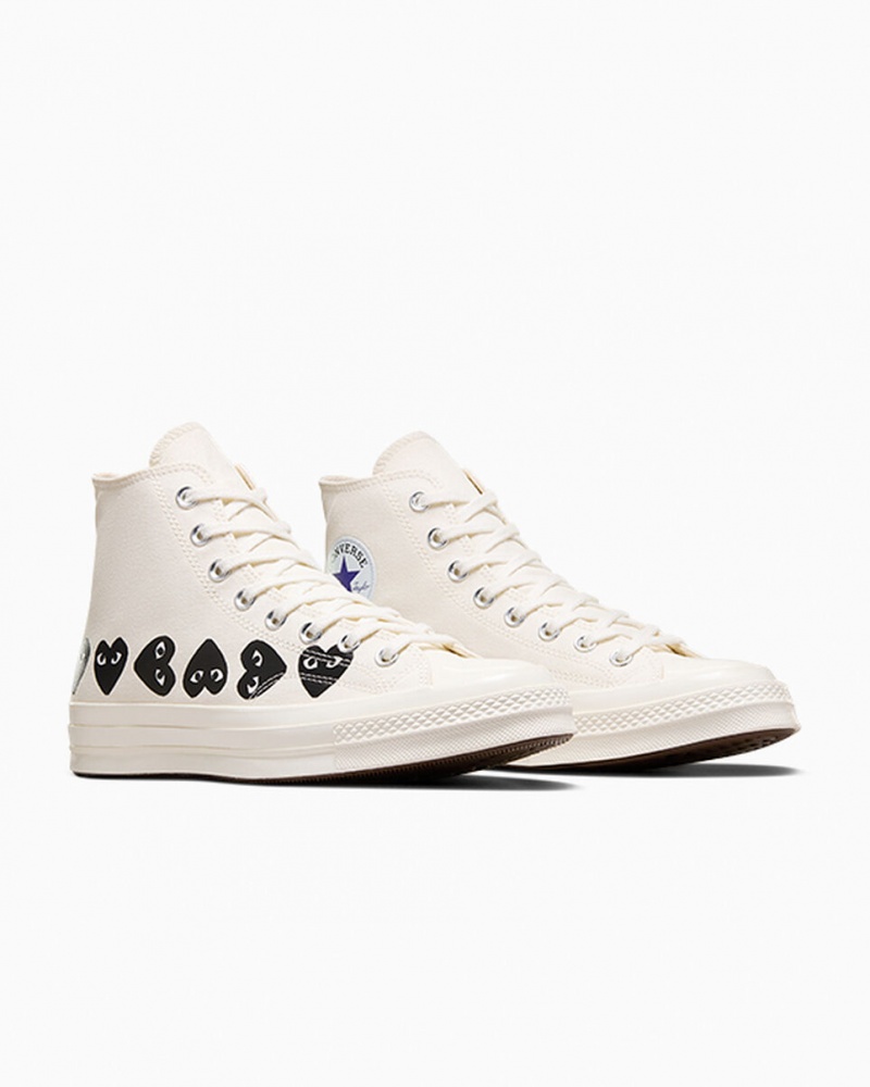 Converse Converse x Comme des Garçons PLAY Chuck 70 Multi Heart Noir  | JUR-0825577