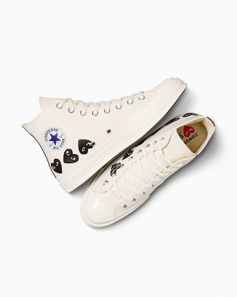 Converse Converse x Comme des Garçons PLAY Chuck 70 Multi Heart Noir  | JUR-0825577