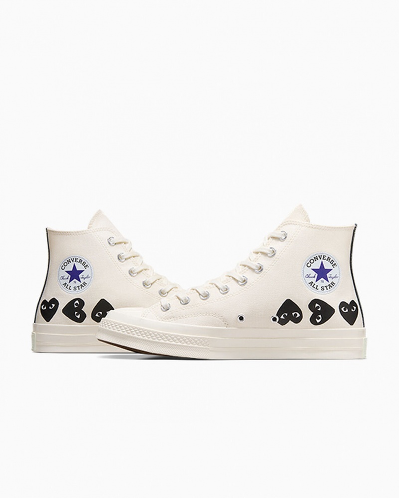 Converse Converse x Comme des Garçons PLAY Chuck 70 Multi Heart Noir  | JUR-0825577