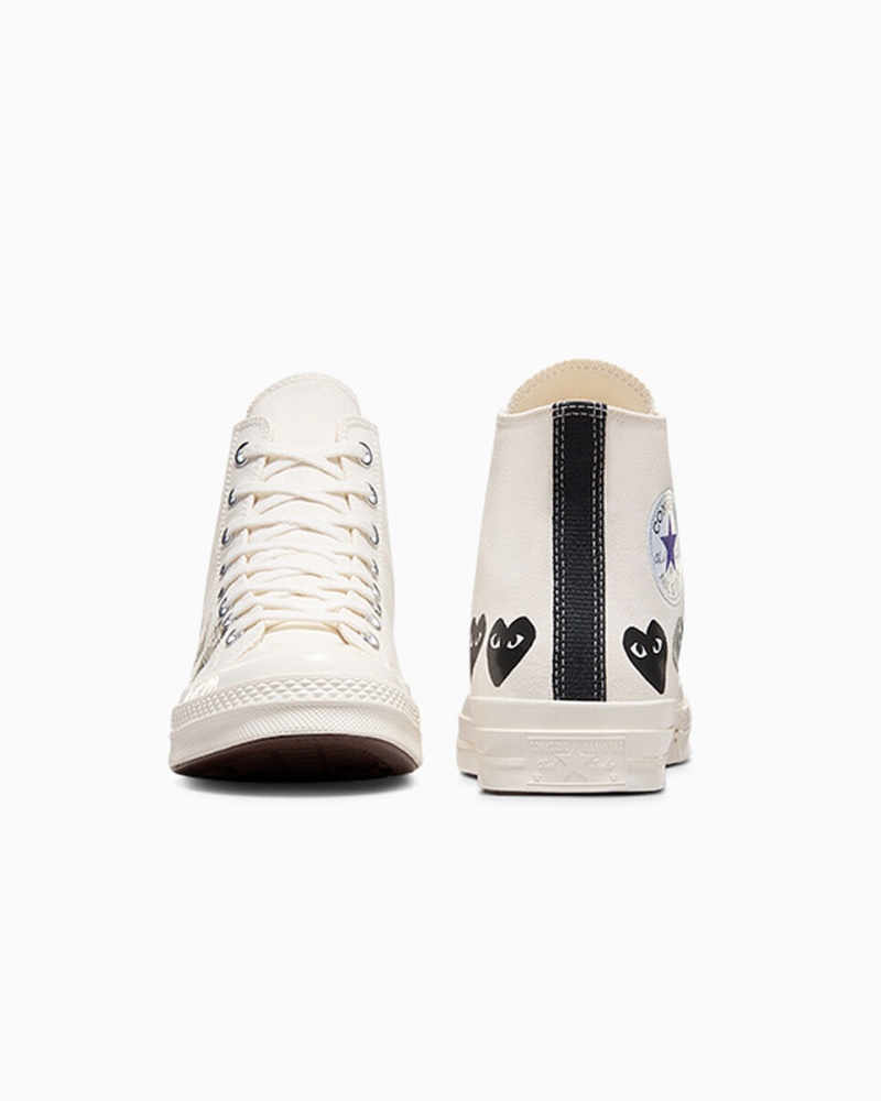 Converse Converse x Comme des Garçons PLAY Chuck 70 Multi Heart Noir  | JUR-0825577