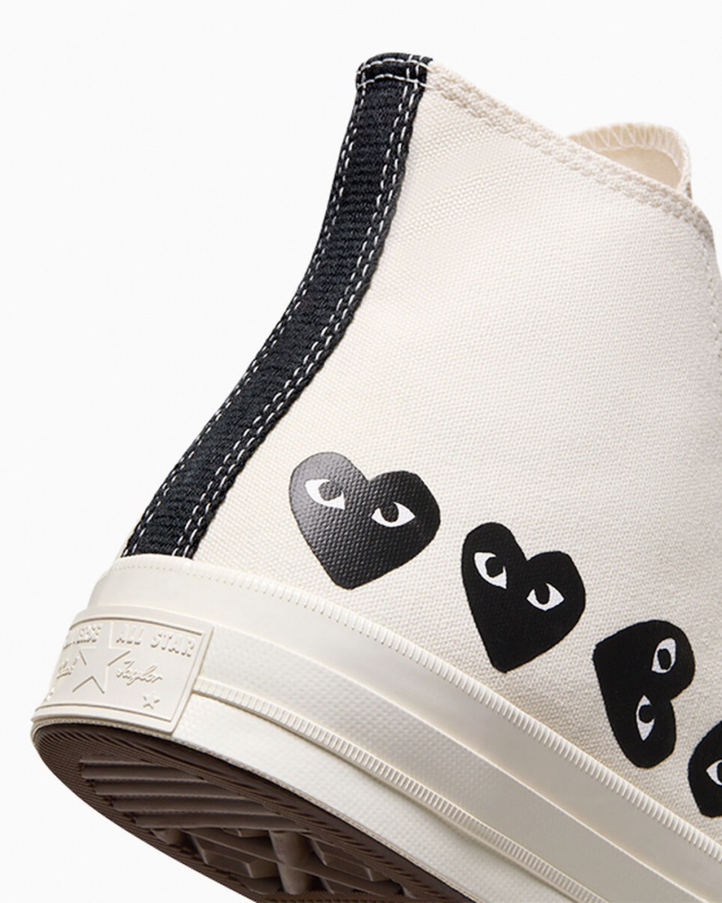 Converse Converse x Comme des Garçons PLAY Chuck 70 Multi Heart Noir  | JUR-0825577