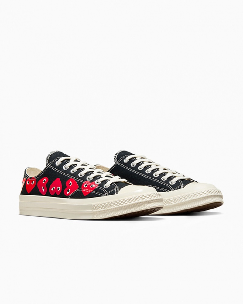 Converse Converse x Comme des Garçons PLAY Chuck 70 Multi Heart Noir Rouge  | EQL-0514102