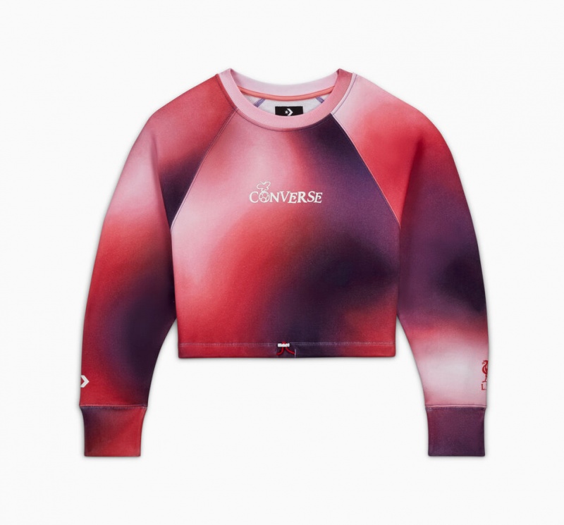 Converse Converse x LFC Cropped Crew Lawn Flamingo Gradient  | VTD-1917281