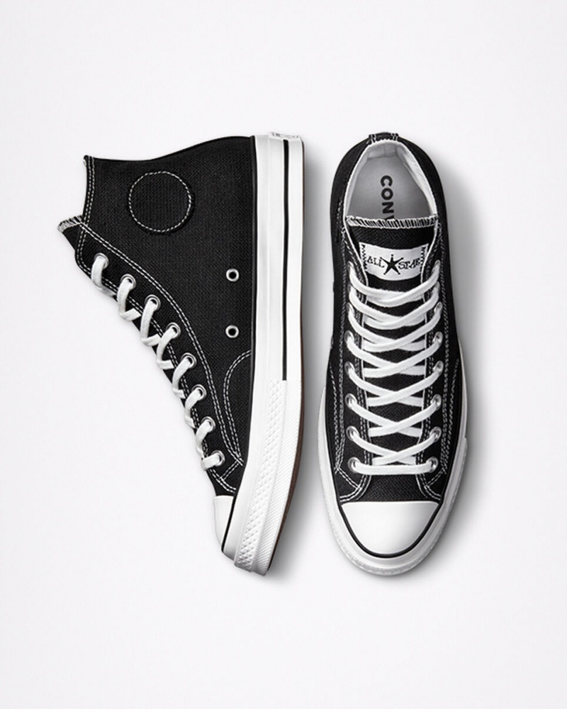 Converse Converse x Stüssy Chuck 70 Noir Blanche Noir  | YBQ-3061057