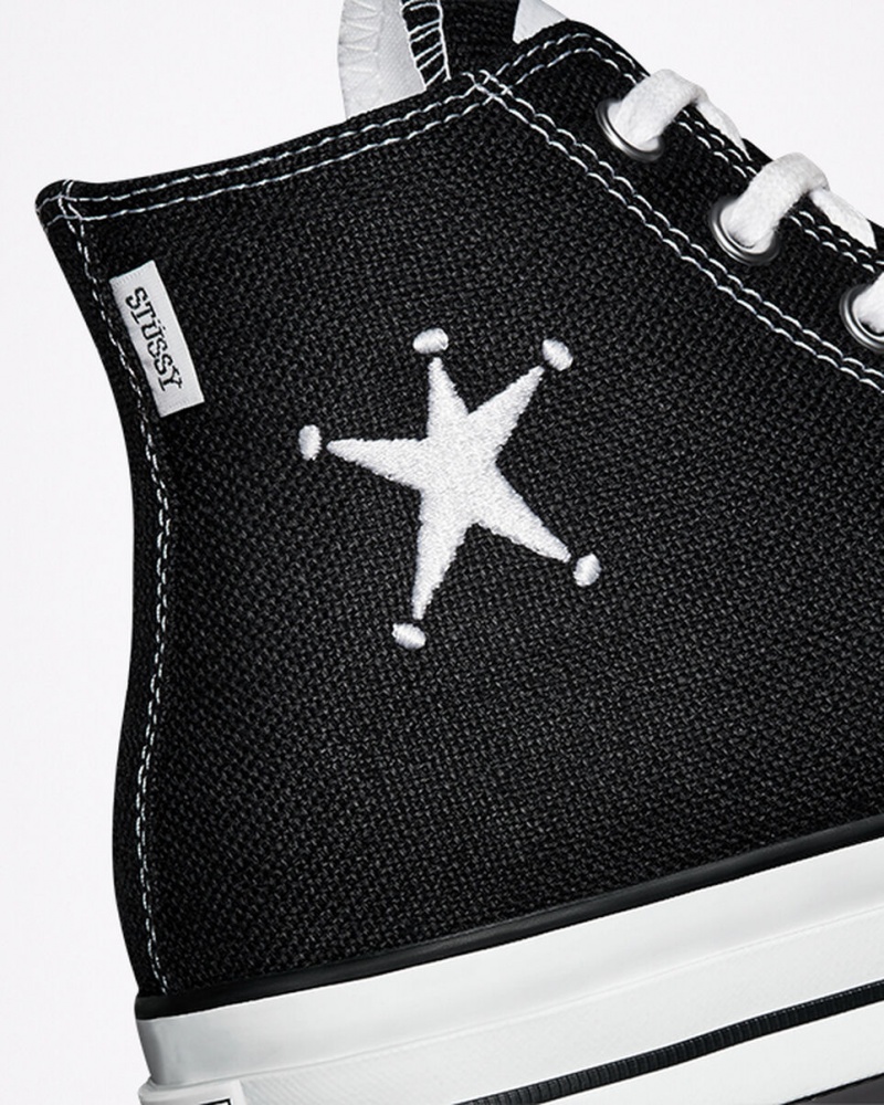 Converse Converse x Stüssy Chuck 70 Noir Blanche Noir  | YBQ-3061057