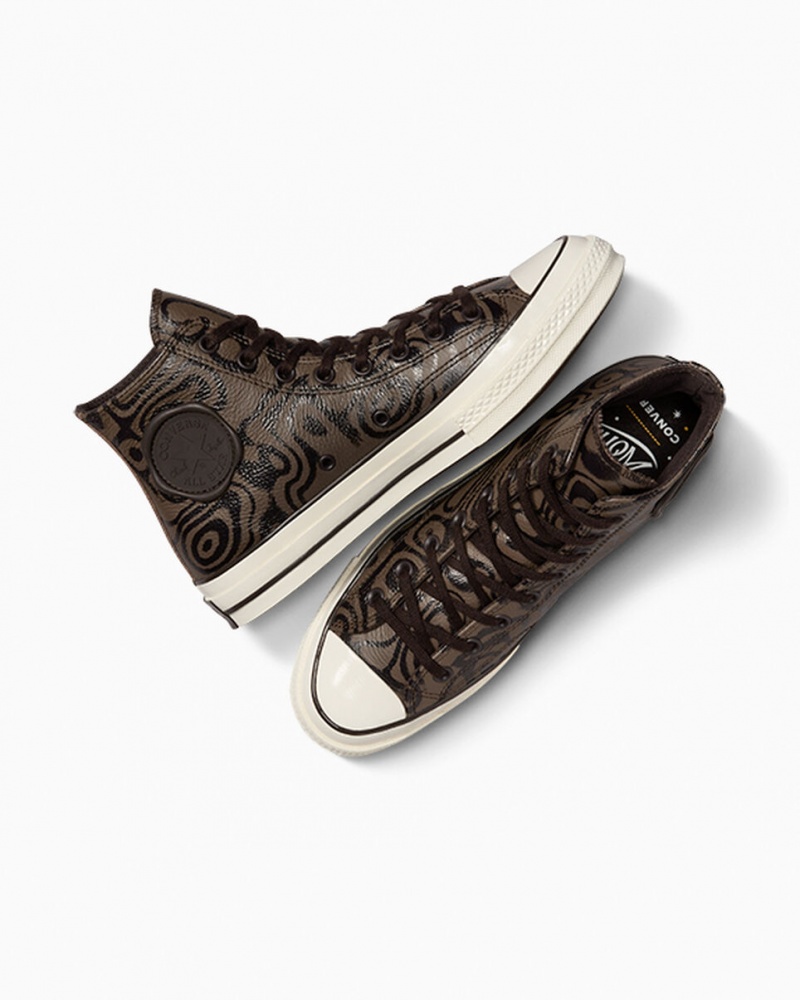 Converse Converse x Wonka Chuck 70 Chocolate Swirl Marron  | UDR-7965996