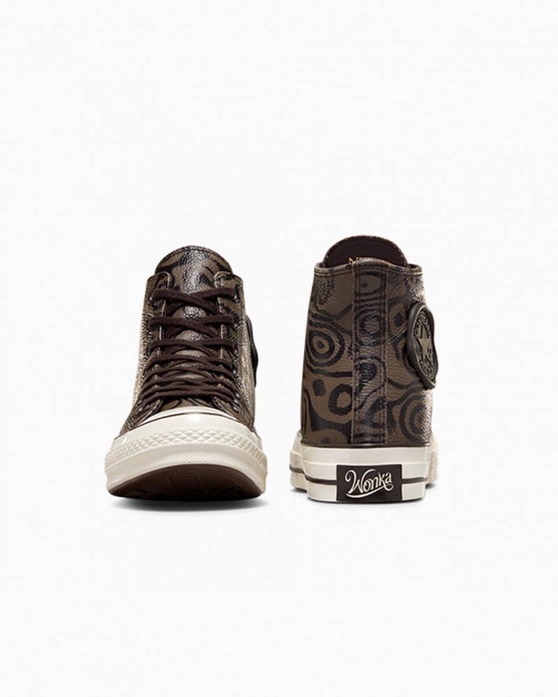 Converse Converse x Wonka Chuck 70 Chocolate Swirl Marron  | UDR-7965996