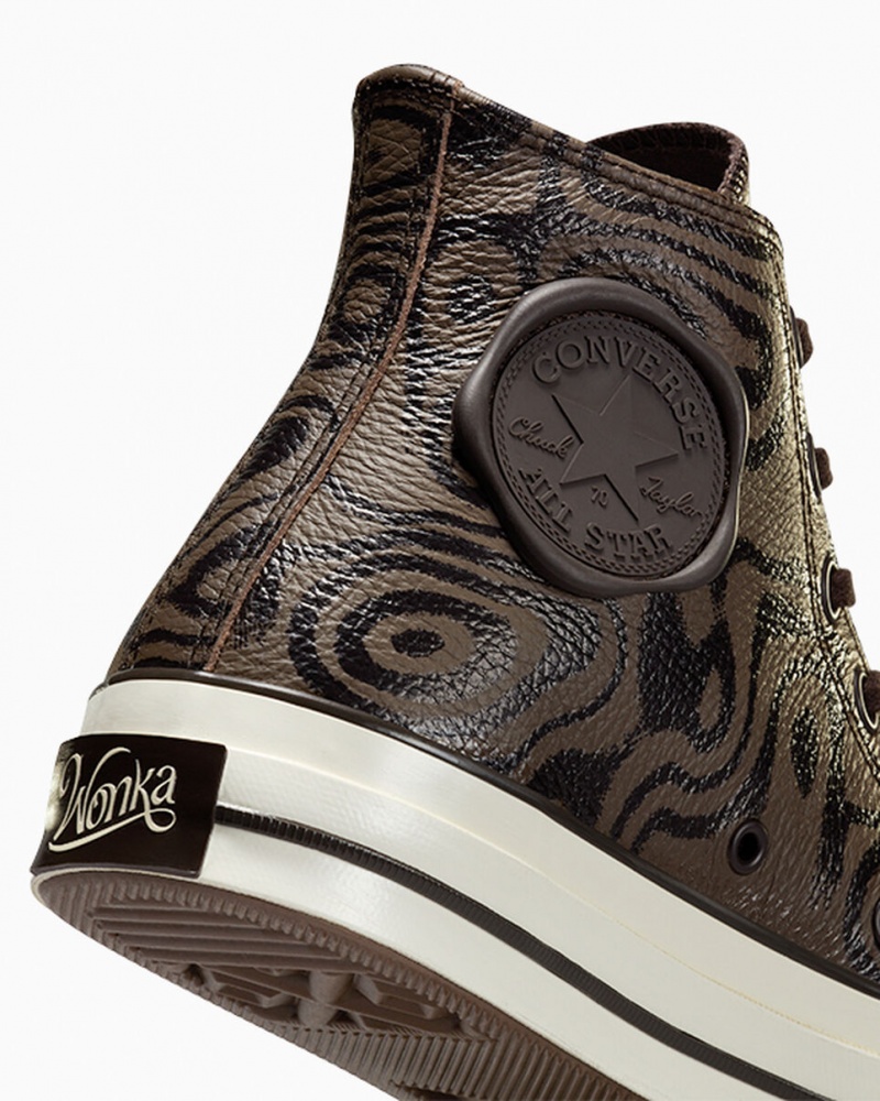 Converse Converse x Wonka Chuck 70 Chocolate Swirl Marron  | UDR-7965996