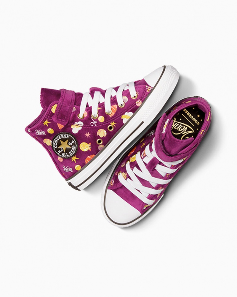 Converse Converse x Wonka Chuck Taylor All Star Easy On Violette Doré Blanche  | ADN-4789386