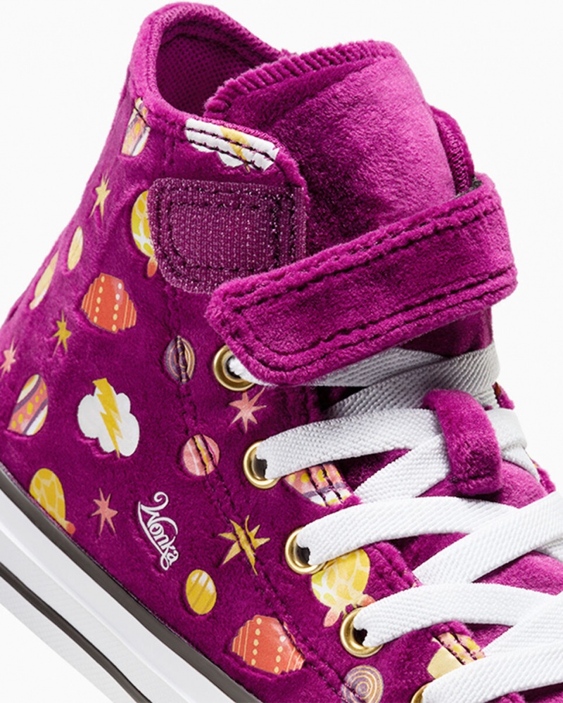 Converse Converse x Wonka Chuck Taylor All Star Easy On Violette Doré Blanche  | ADN-4789386