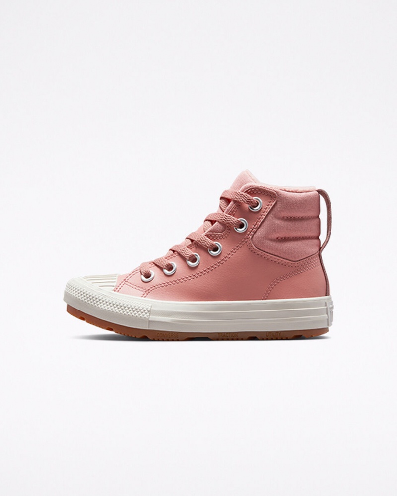 Converse Chuck Taylor All Star Berkshire Boot Cuir Rose Rose  | EGN-6335544