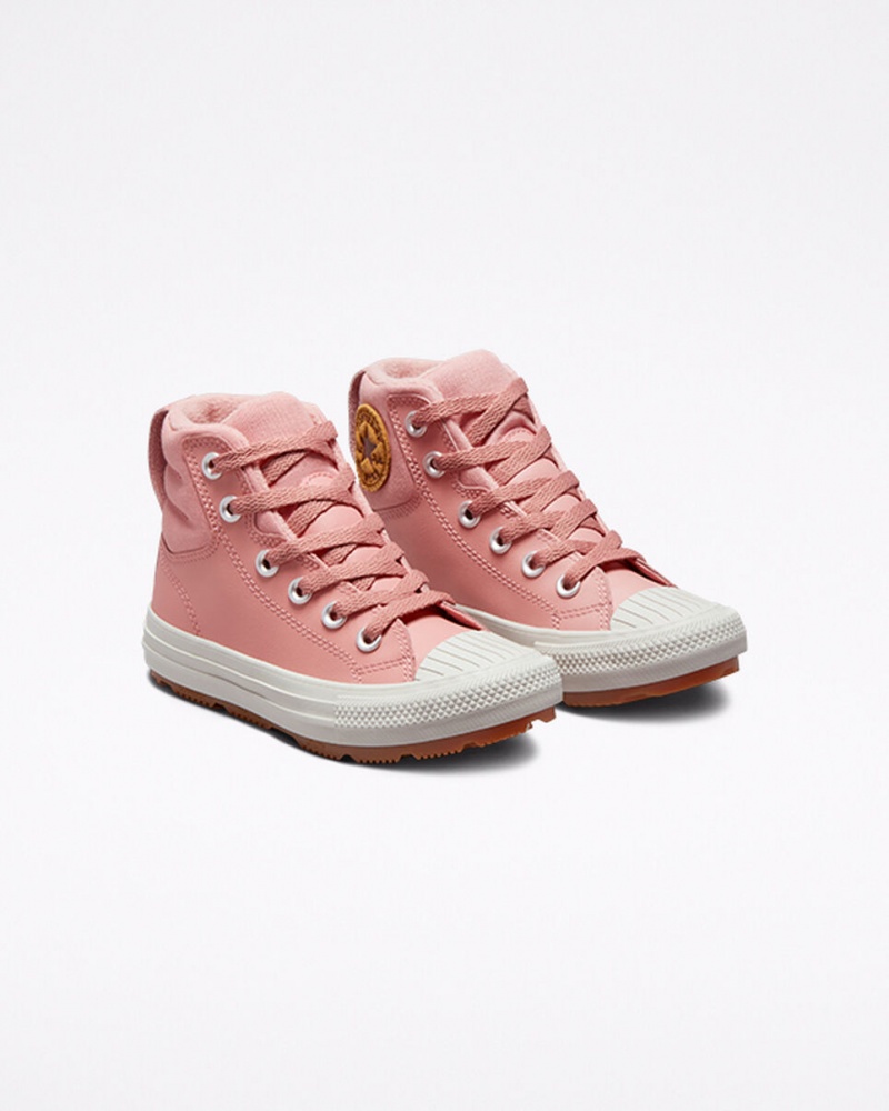 Converse Chuck Taylor All Star Berkshire Boot Cuir Rose Rose  | EGN-6335544