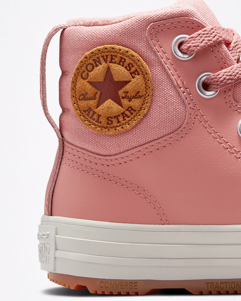 Converse Chuck Taylor All Star Berkshire Boot Cuir Rose Rose  | QIN-0797089