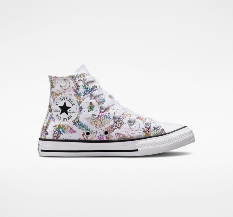 Converse Chuck Taylor All Star Butterfly Shine Blanche Rose Violette Bleu  | QMV-6764103