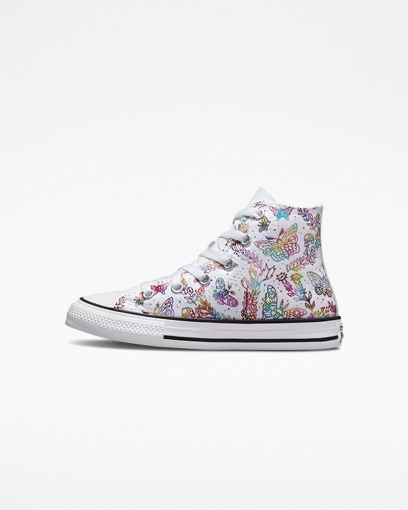 Converse Chuck Taylor All Star Butterfly Shine Blanche Rose Violette Bleu  | QMV-6764103