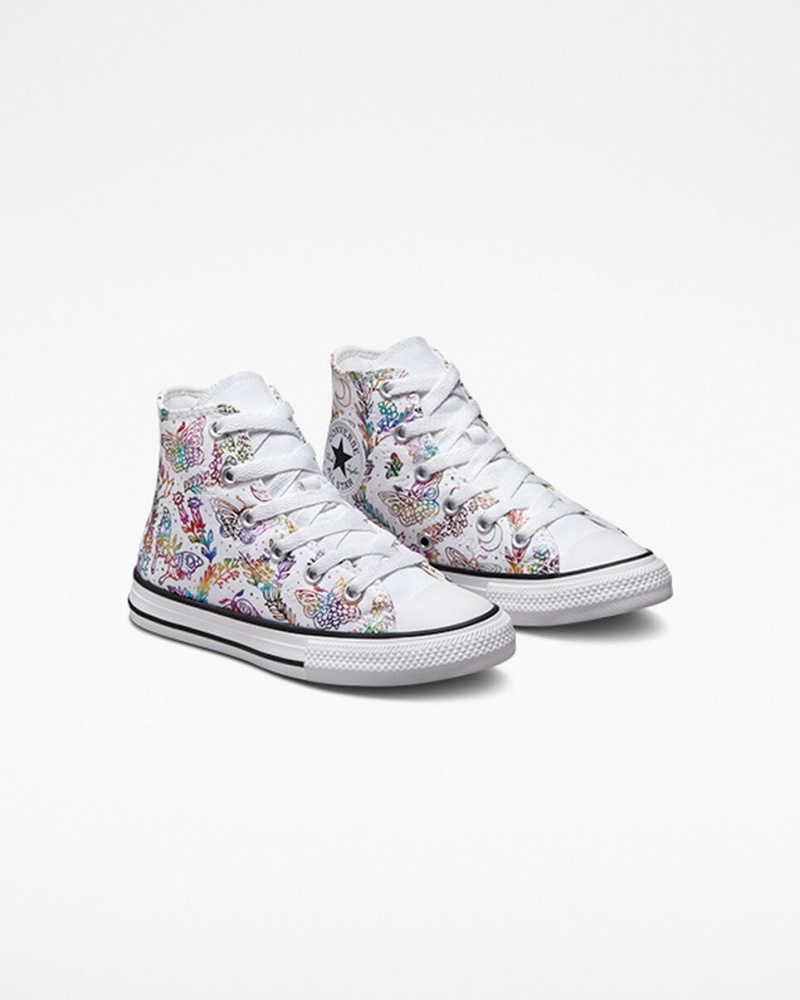 Converse Chuck Taylor All Star Butterfly Shine Blanche Rose Violette Bleu  | QMV-6764103