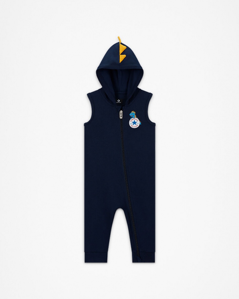 Converse Dino Explorer Encapuchonné Coverall & Bodysuit Set Bleu Marine  | KOK-5693329