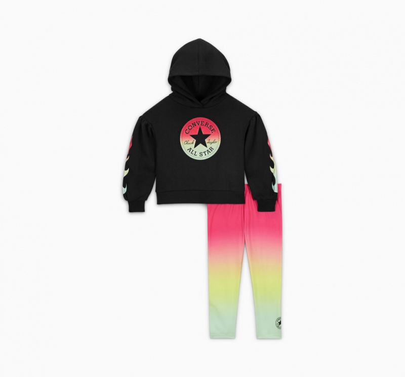 Converse Gradient Hoodie & Leggings Set Rose  | XLT-7136106