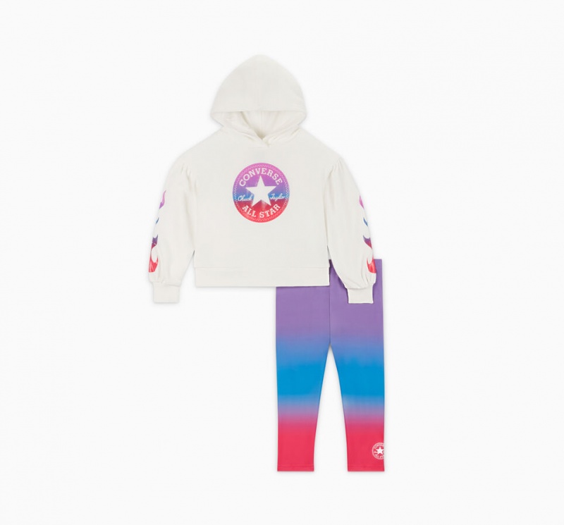 Converse Gradient Hoodie & Leggings Set Bright Violet  | XAF-6082676