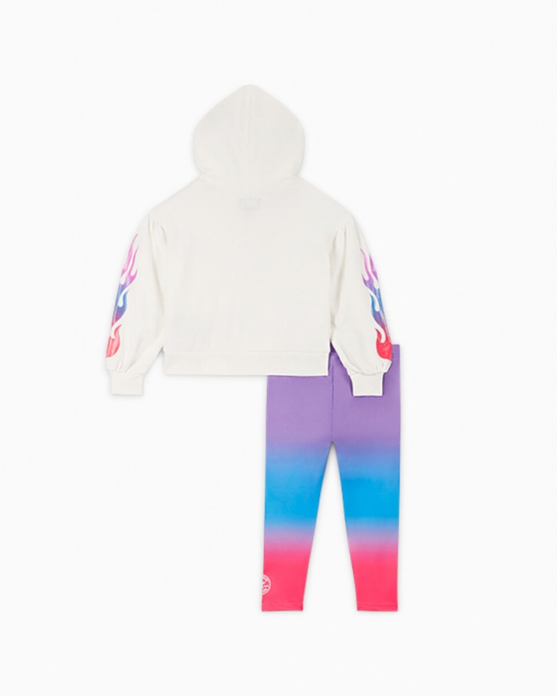 Converse Gradient Hoodie & Leggings Set Bright Violet  | XAF-6082676