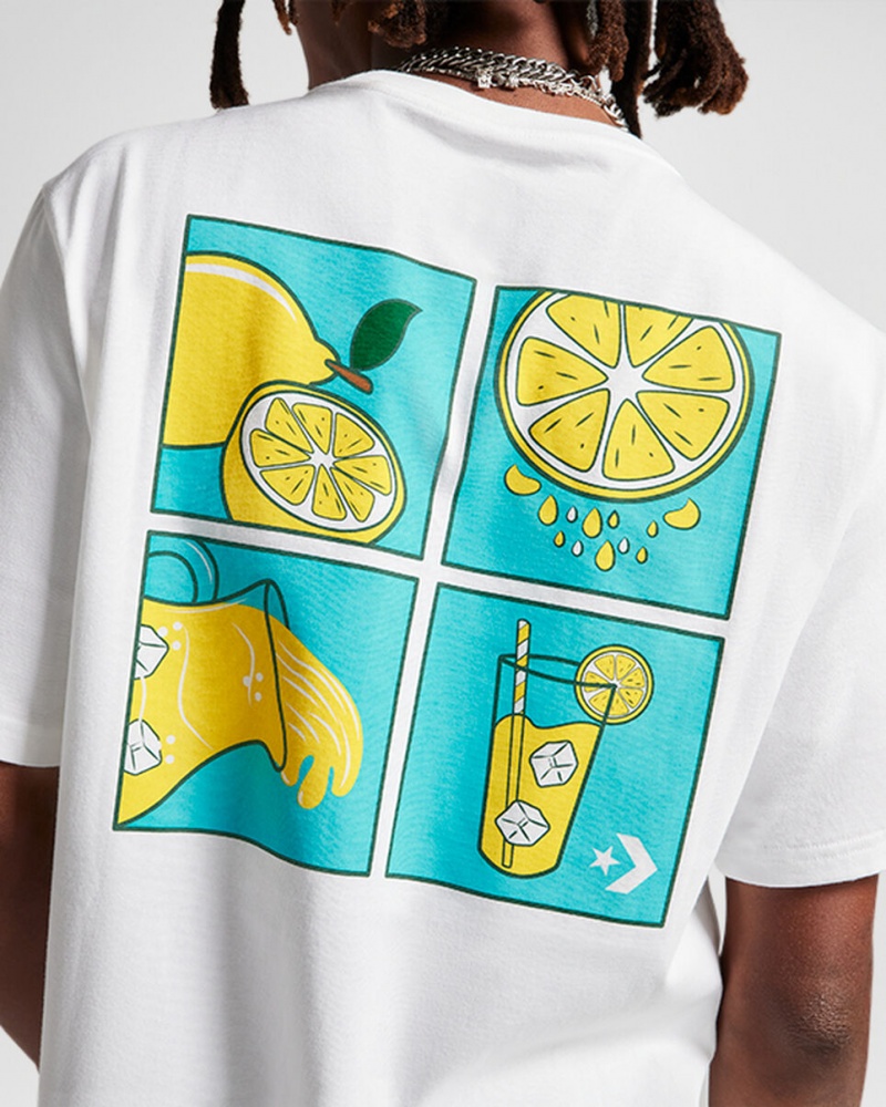 Converse How-To Lemonade T-Shirt Blanche  | KKO-3632330