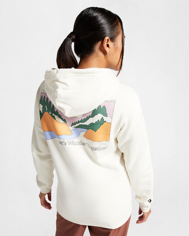 Converse Outdoors Graphique Hoodie Egret  | KWJ-0315531