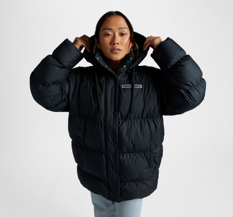 Converse Oversized Super Puffer Jacket Noir  | XVC-1993568