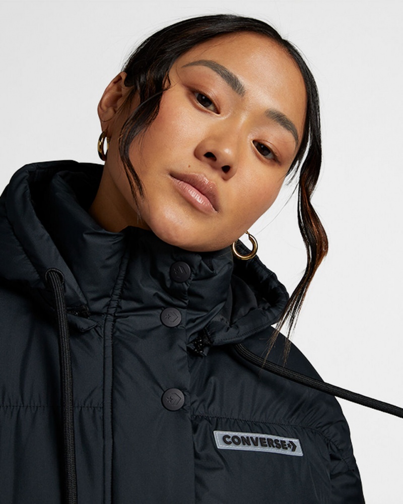 Converse Oversized Super Puffer Jacket Noir  | XVC-1993568