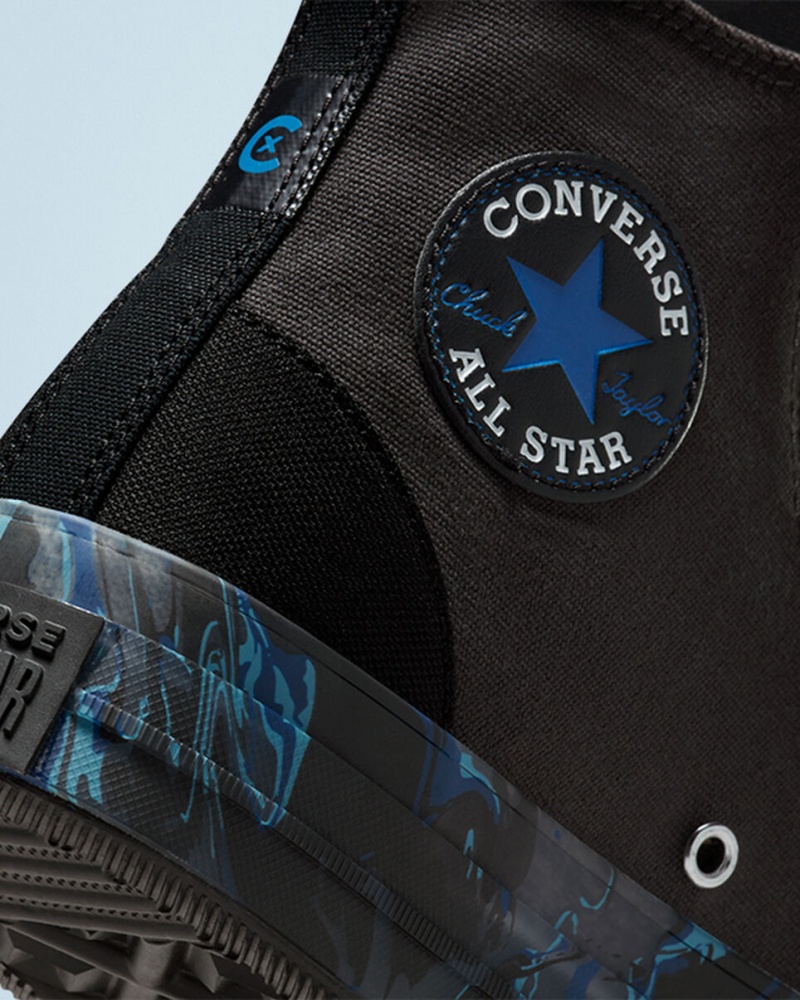 Converse Chuck Taylor All Star CX Marbled Noir Bleu Royal  | ELU-0143923