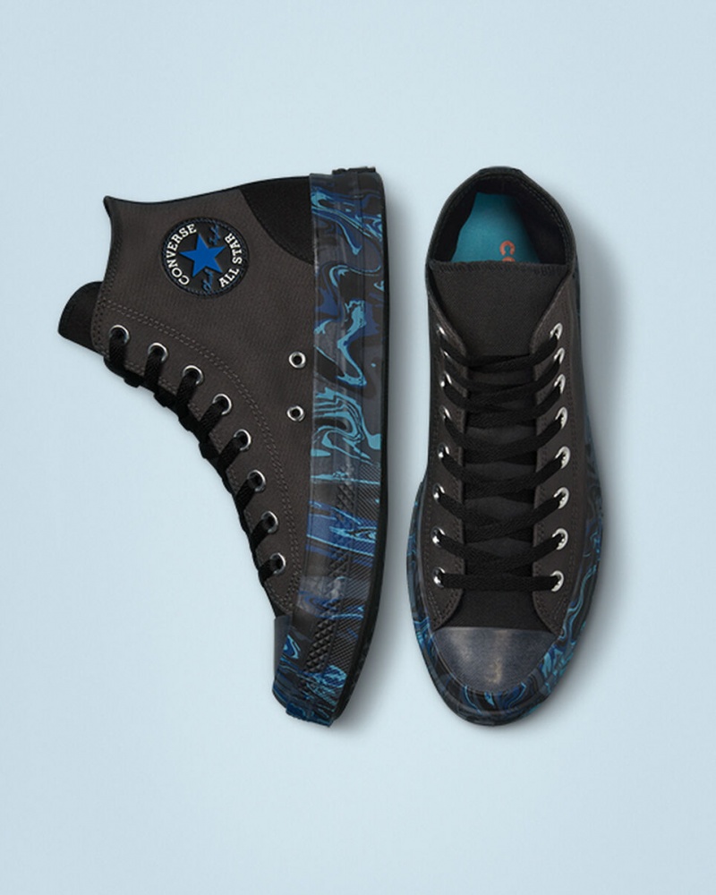 Converse Chuck Taylor All Star CX Marbled Noir Bleu Royal  | ELU-0143923