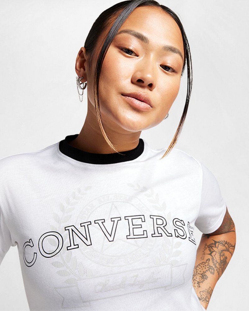 Converse Retro Chuck Taylor T-Shirt Blanche  | IOF-1529940