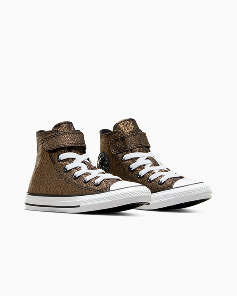 Converse Chuck Taylor All Star Easy On Sparkle Noir Doré Blanche  | QKY-6025827