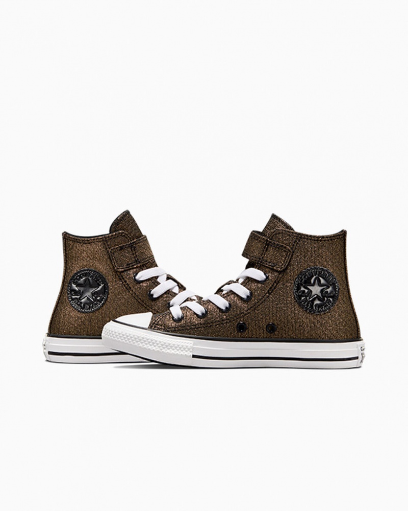 Converse Chuck Taylor All Star Easy On Sparkle Noir Doré Blanche  | QKY-6025827