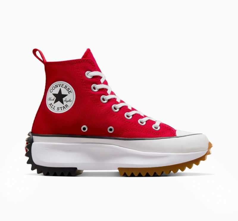 Converse Run Star Hike Plateforme Rouge Blanche Noir  | XIX-4762962