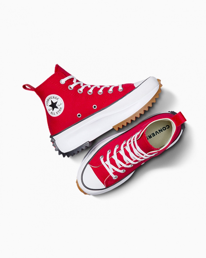 Converse Run Star Hike Plateforme Rouge Blanche Noir  | XIX-4762962