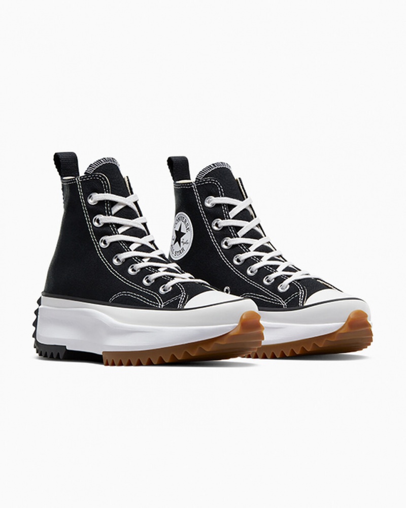 Converse Run Star Hike Plateforme Noir Blanche  | MHL-0760383