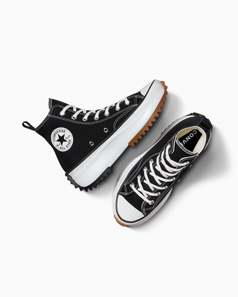 Converse Run Star Hike Plateforme Noir Blanche  | MHL-0760383