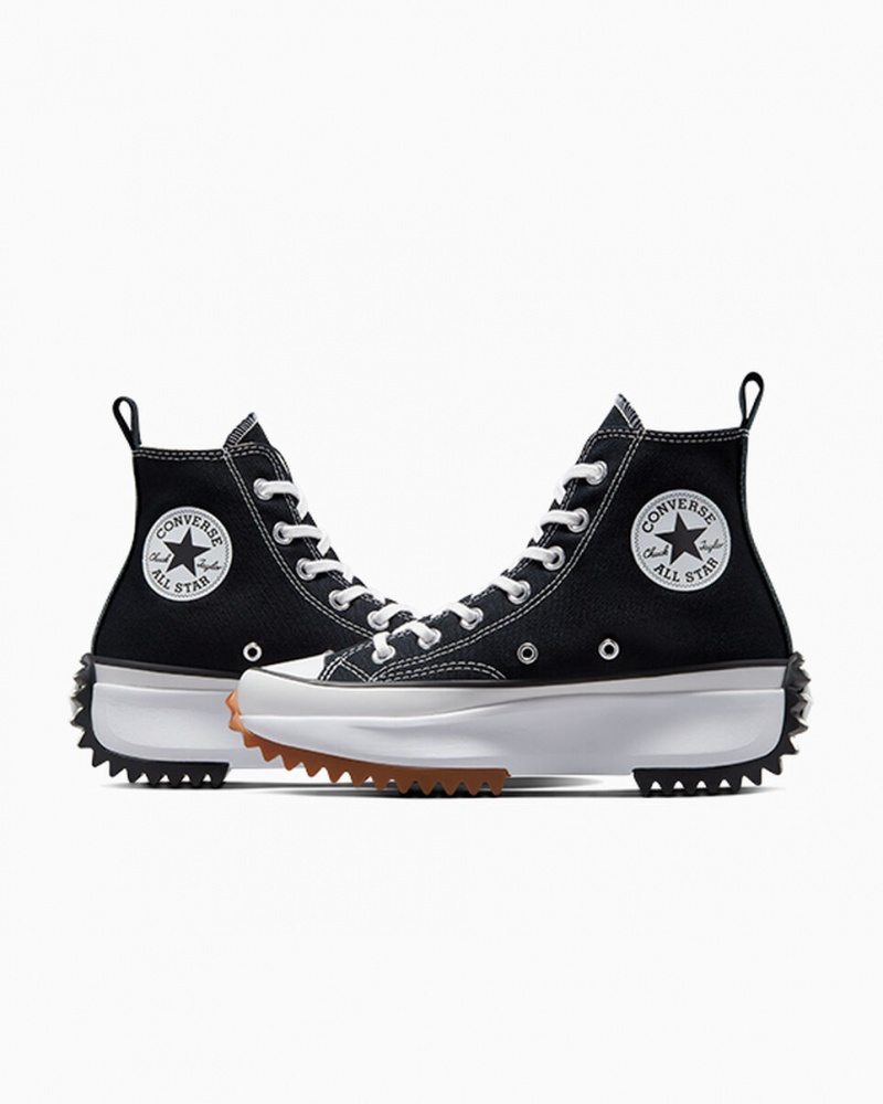 Converse Run Star Hike Plateforme Noir Blanche  | MHL-0760383