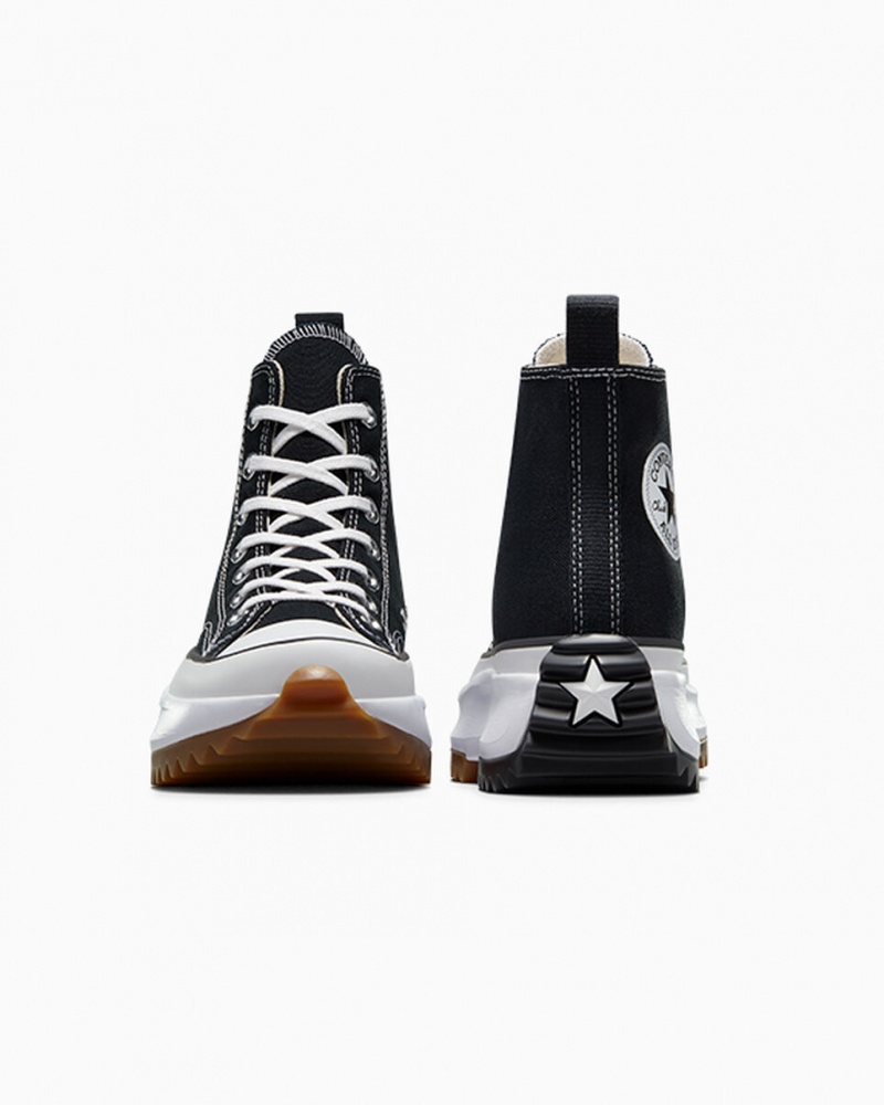 Converse Run Star Hike Plateforme Noir Blanche  | MHL-0760383