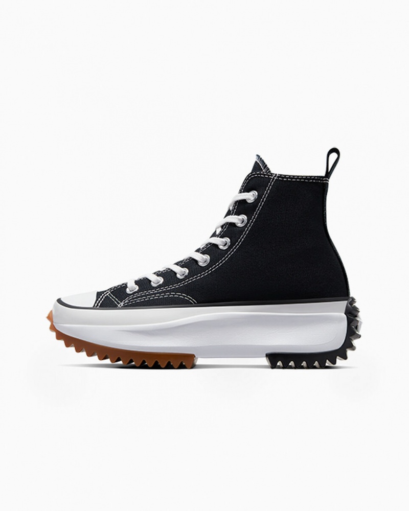 Converse Run Star Hike Plateforme Noir Blanche  | DXG-3651103