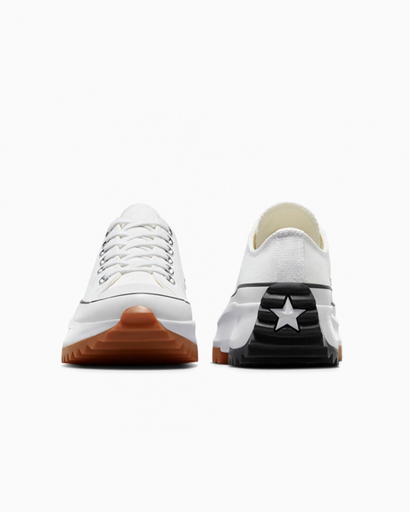 Converse Run Star Hike Plateforme Blanche Noir  | THK-7694202