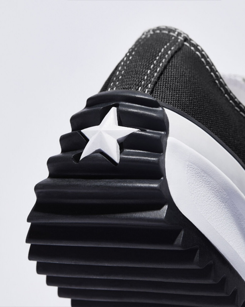 Converse Run Star Hike Plateforme Noir Blanche  | MIN-1195245